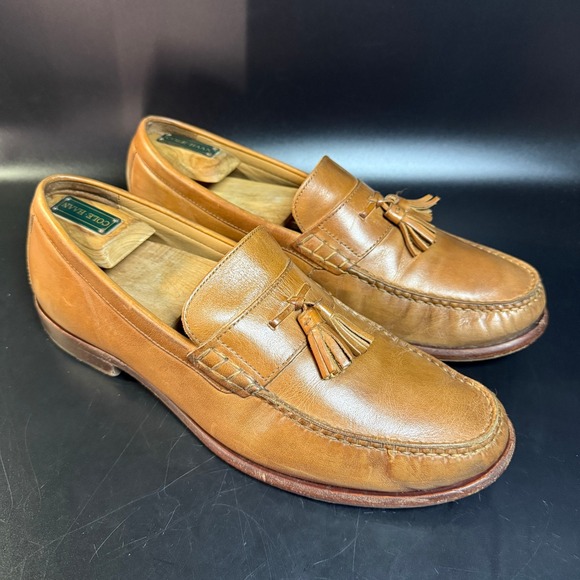 Cole‎ Haan Pinch Classic Maine Tassel Loafers Mens 10M Leather Dress Shoes - Picture 1 of 8